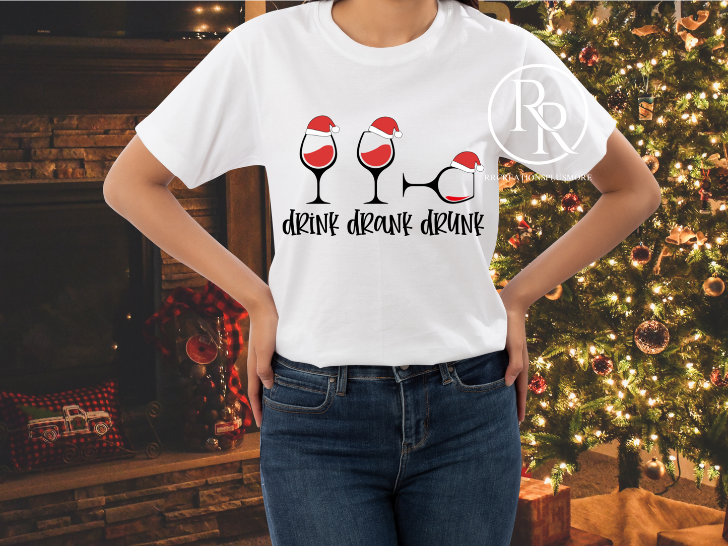 Funny Drink Drank Drunk Wine Christmas