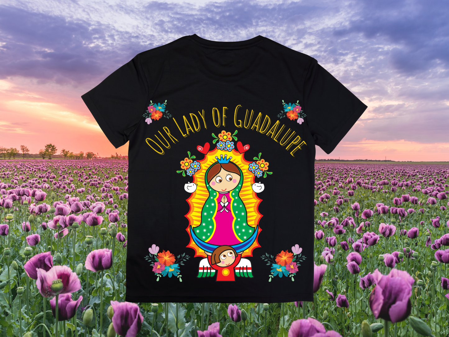 Cute Virgen de Guadalupe Bodysuit