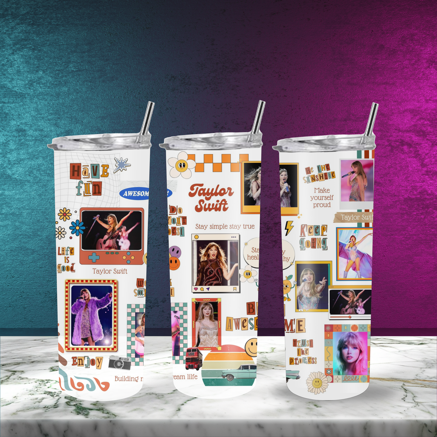 Retro Taylor Swift Tumbler