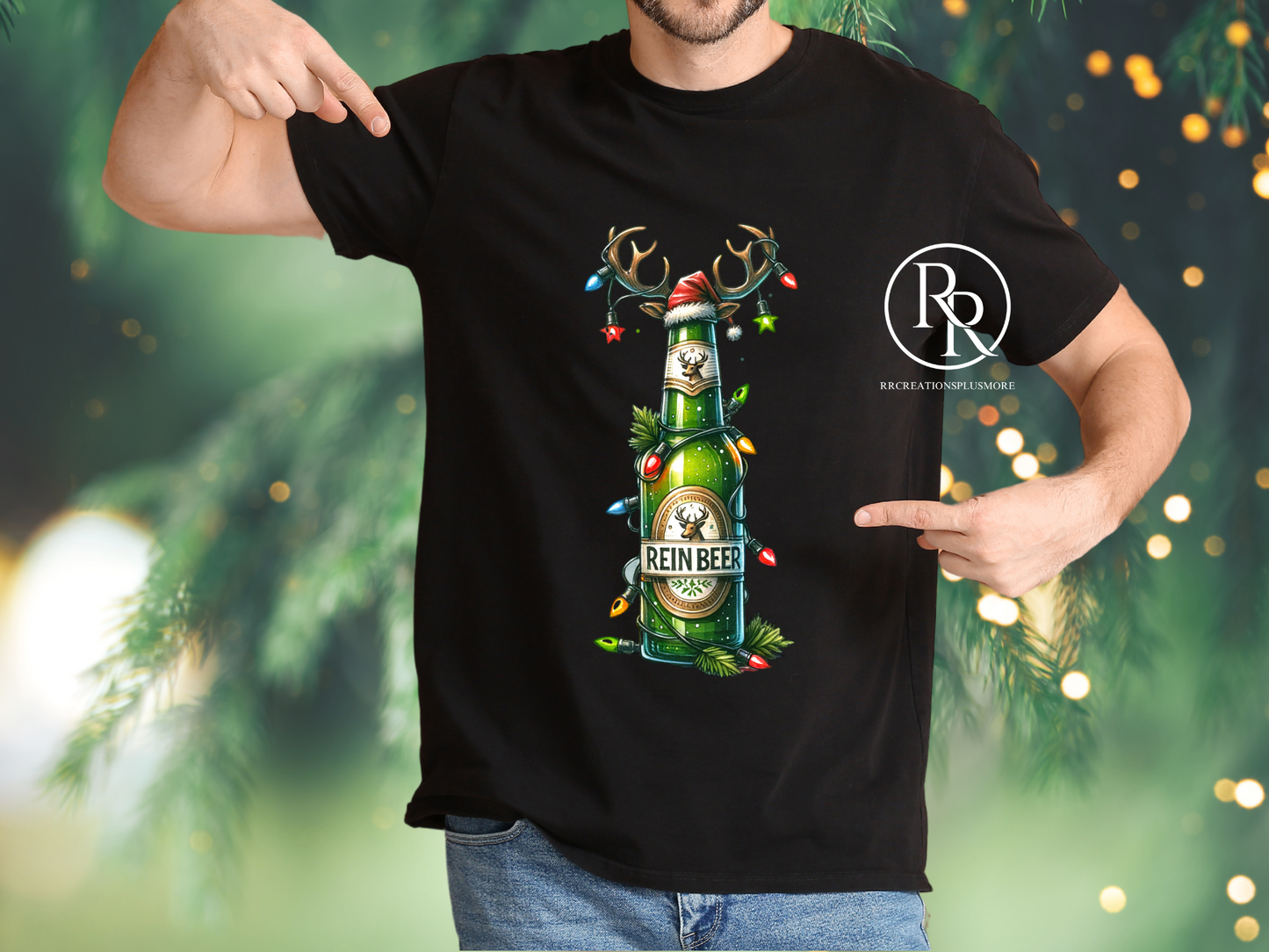 Camiseta de reno verde