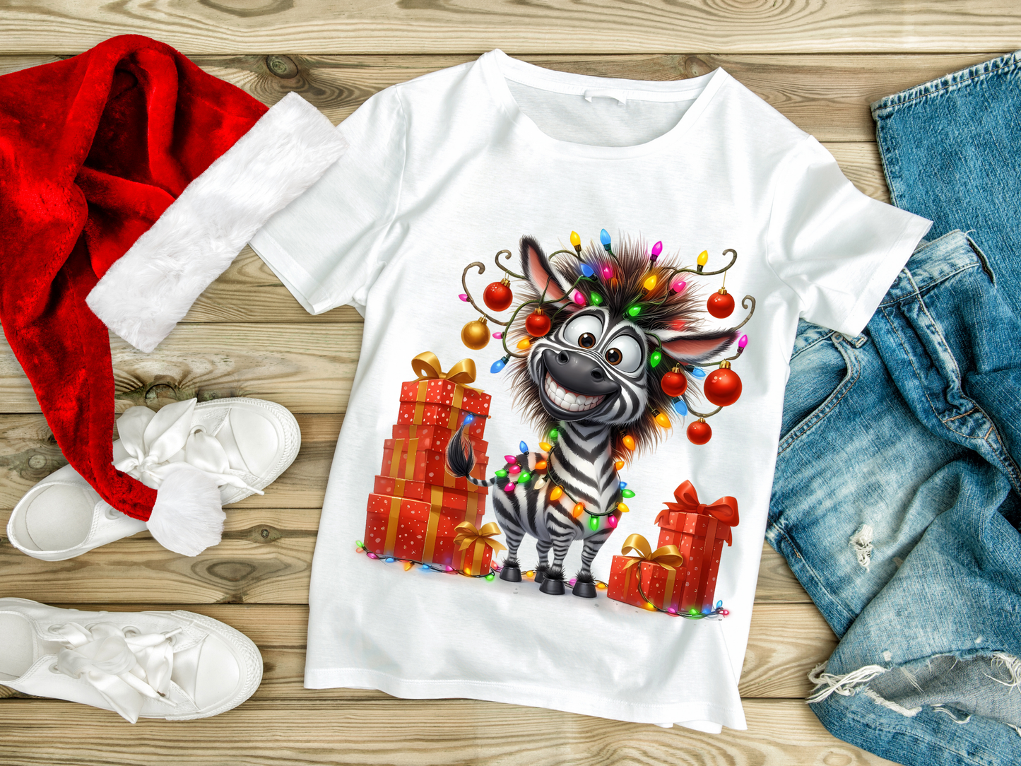 Festive Animals Christmas T-shirt