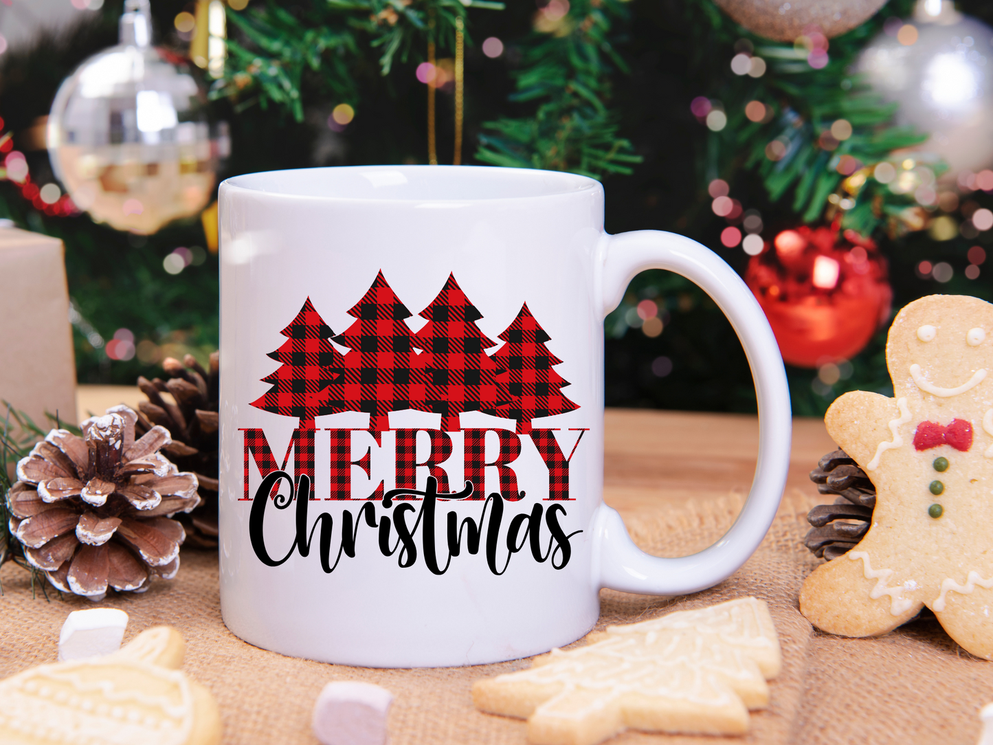 Merry Christmas Trees Mug