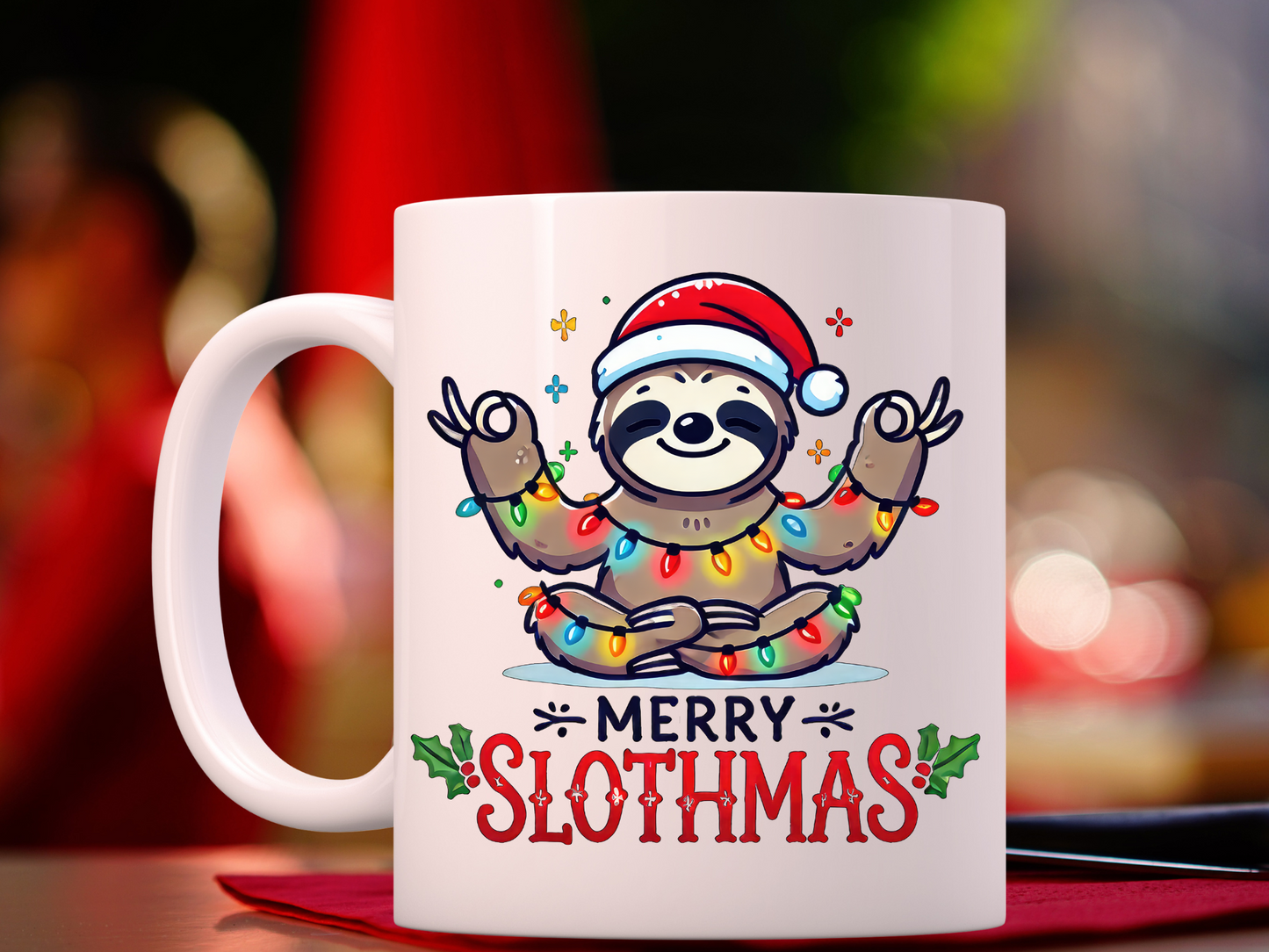 Merry Slothmas Mug