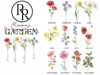 Family Name Flower Garden Sweater
