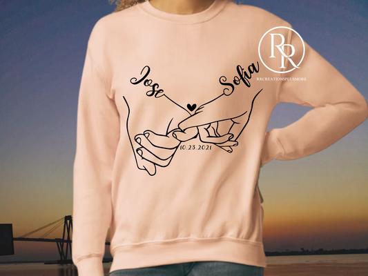 Holding Hands Customized Sweater