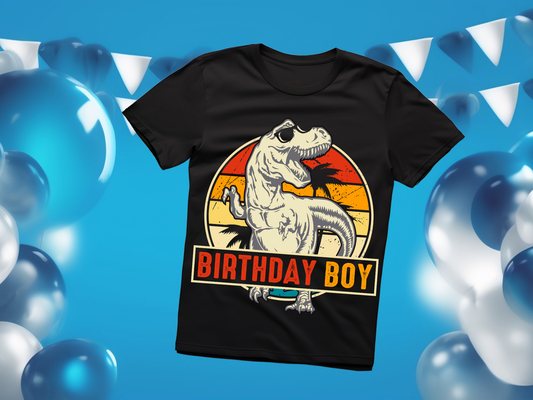 Birthday Boy Dinosaur T-shirt