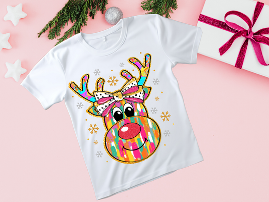 Colorful Reindeer T-shirt