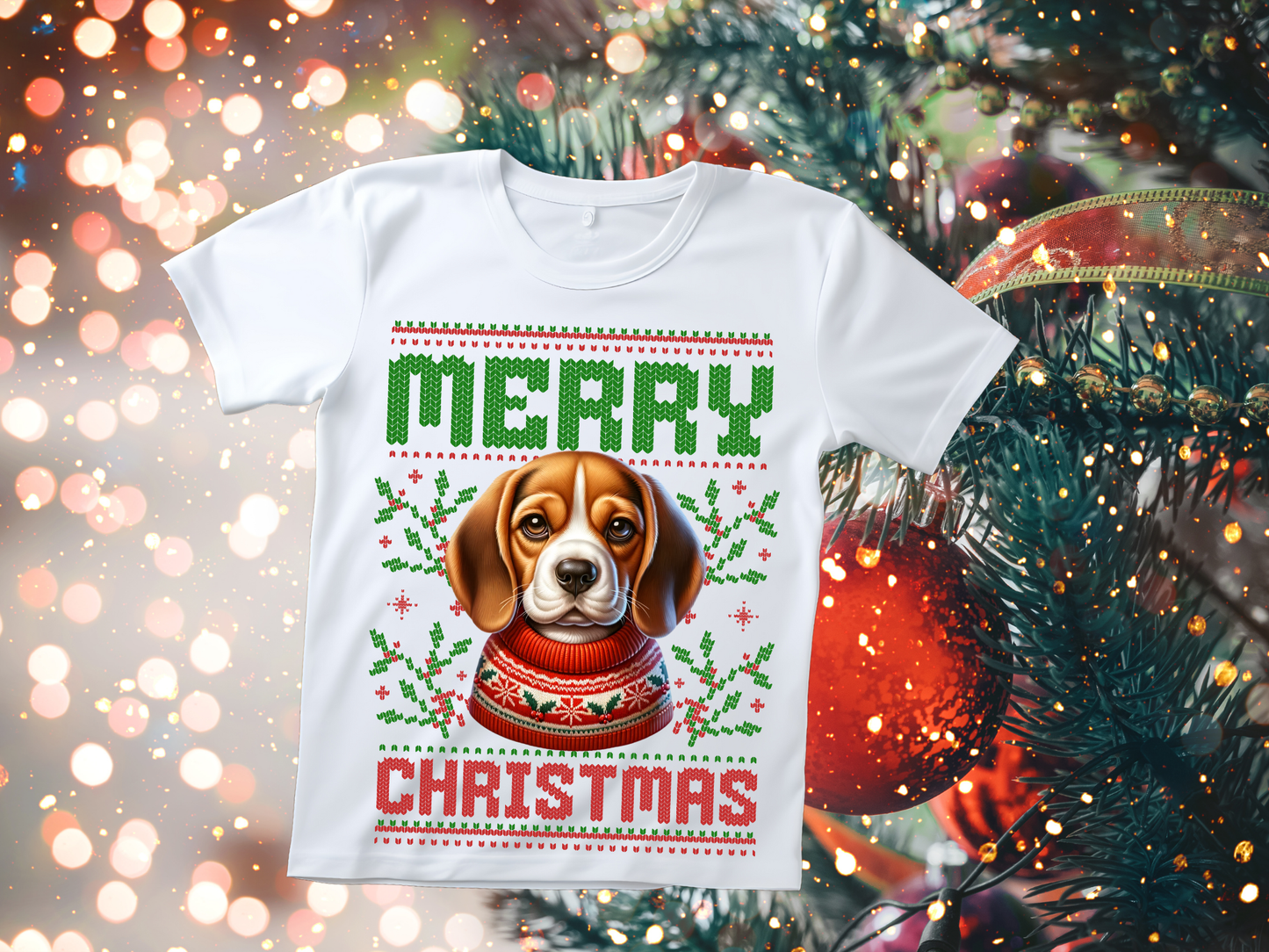 Doggy Merry Christmas T-shirt