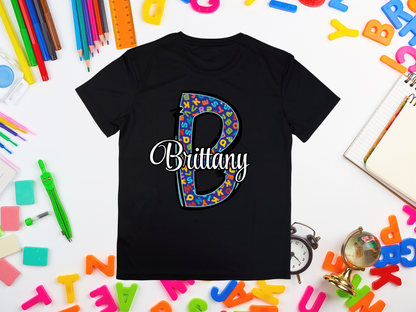 Alphabet Name Customized T-shirt