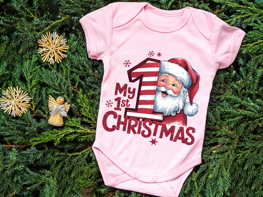 First Christmas Santa Bodysuit