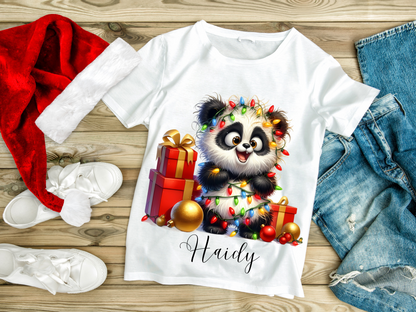 Cute Festive Animals Christmas T-shirt