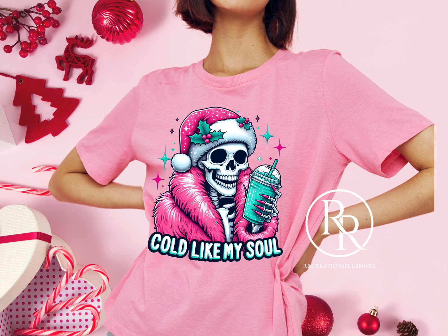 Camiseta navideña Cold Like My Soul