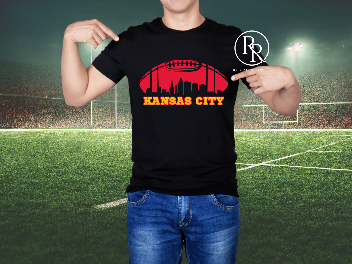 Camiseta con el horizonte de los Kansas City Chiefs