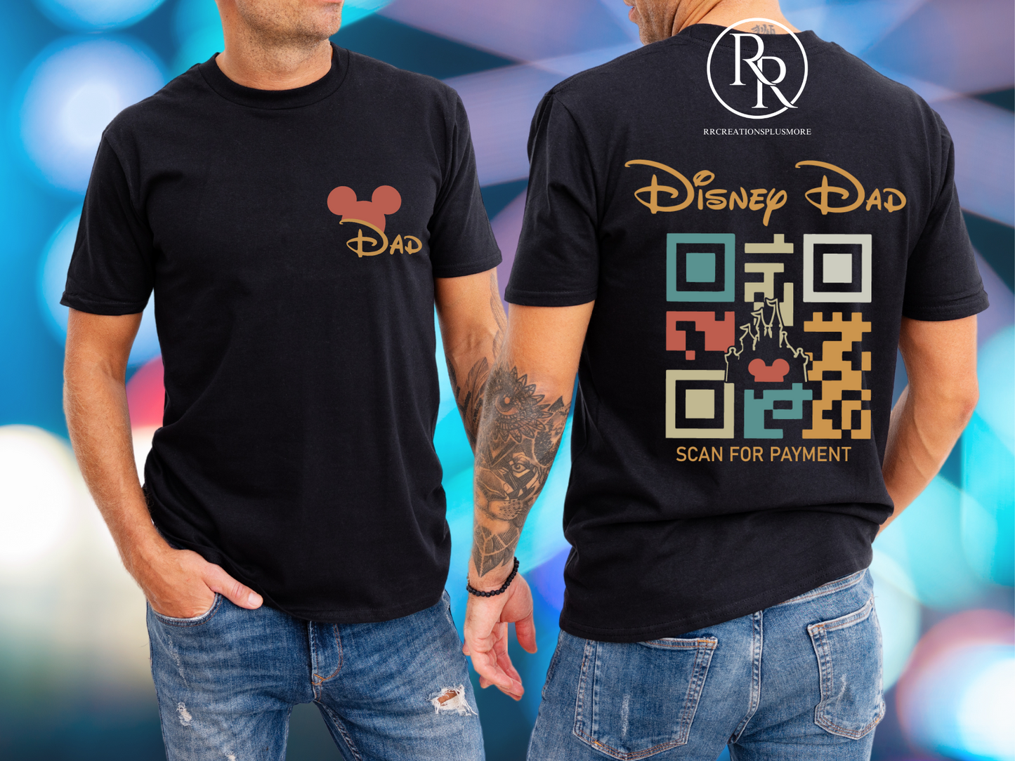 Disney Dad QR Code T-shirt