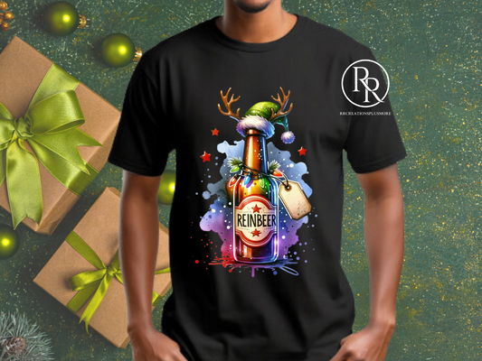 Colorful Reinbeer Christmas T-shirt