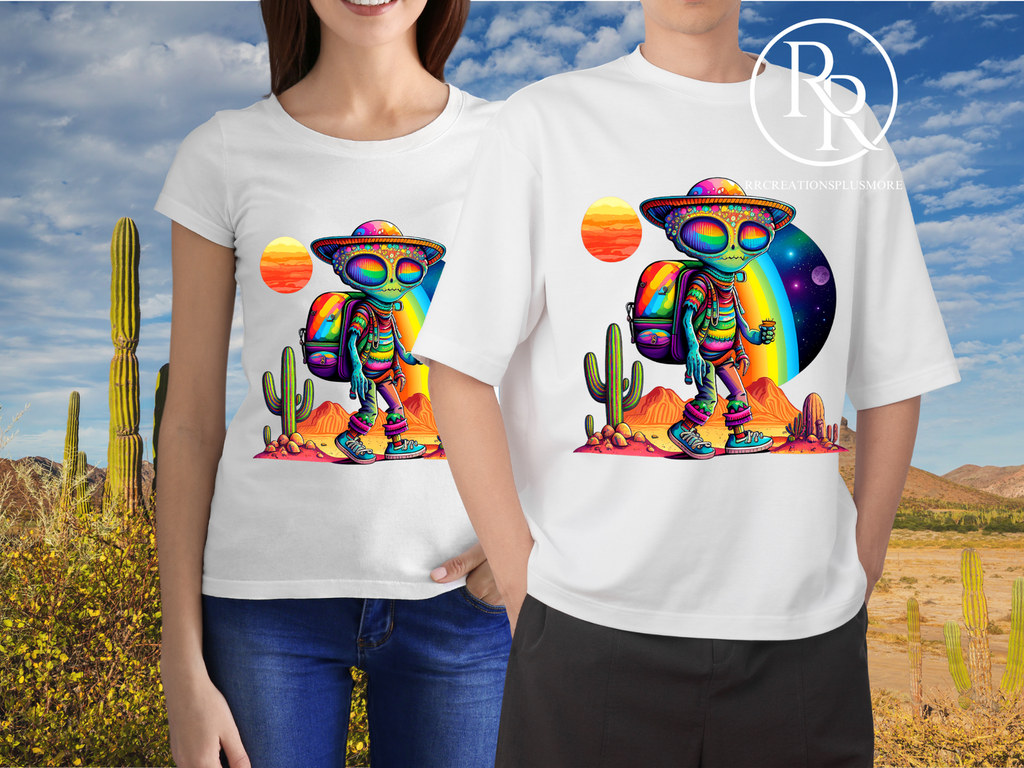 Colorful Alien T-shirt