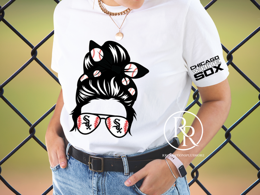 White Sox Women Face T-shirt