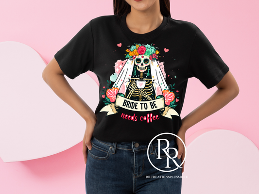 Bride To Be Skull T-shirt