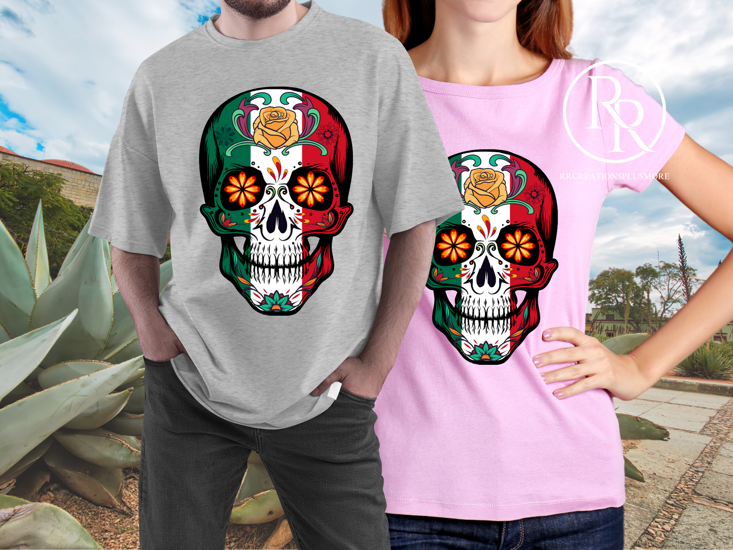 Tricolor Skull T-shirt