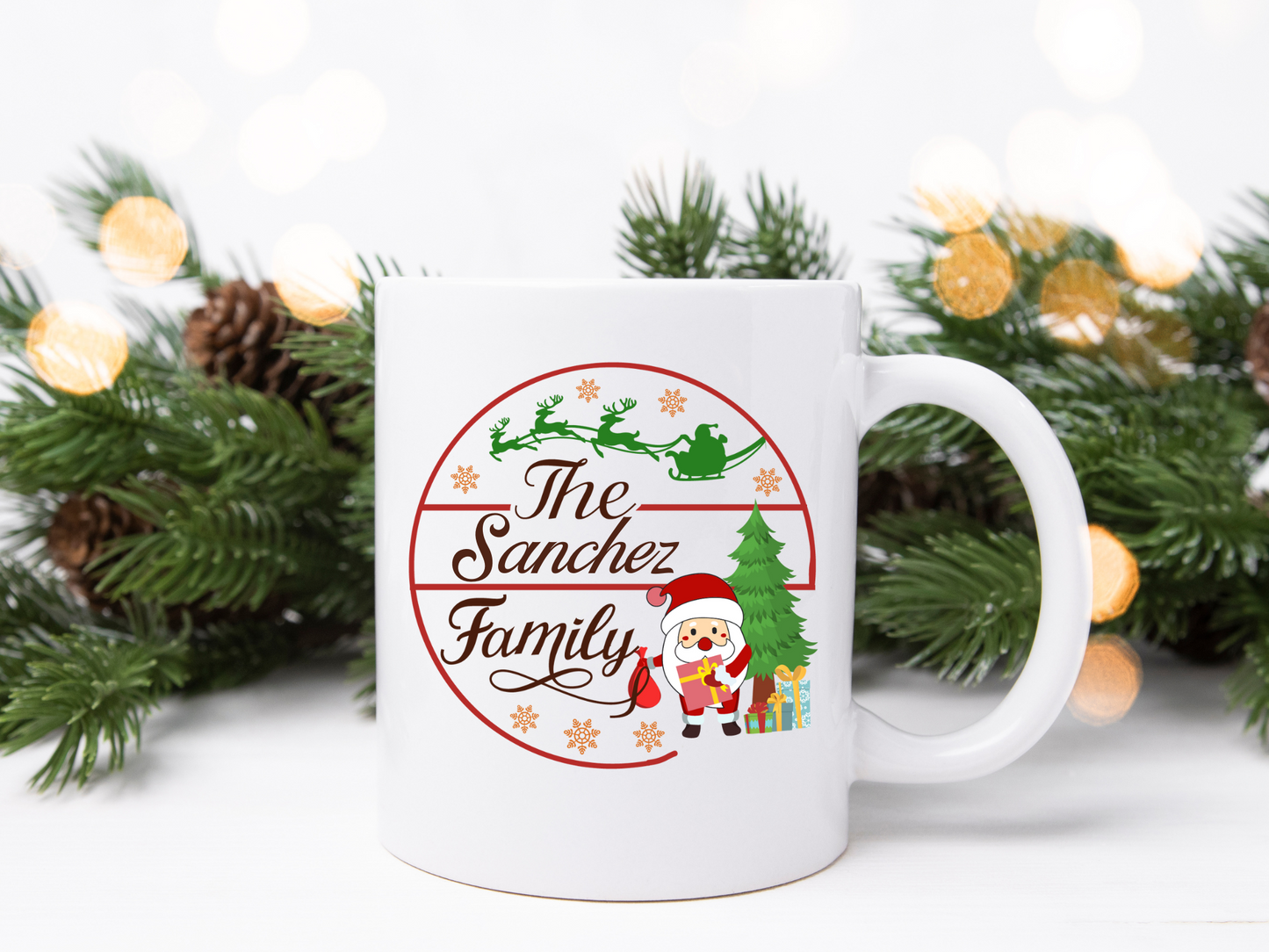 Family Customized Christmas Mug