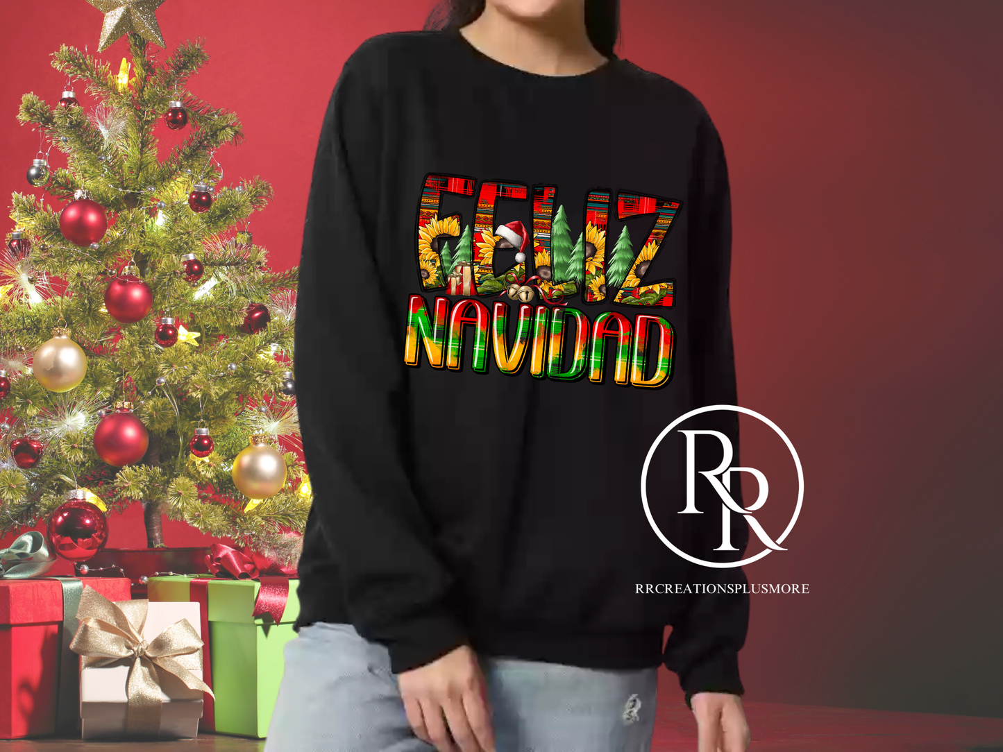 Sunflower Feliz Navidad Sweater