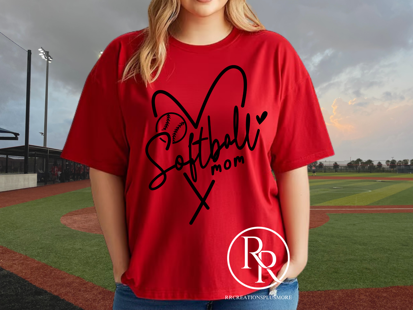 Camiseta de mamá de softbol