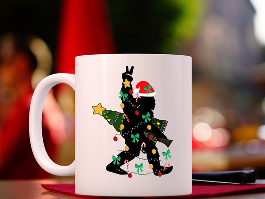 Big Foot Christmas Mug