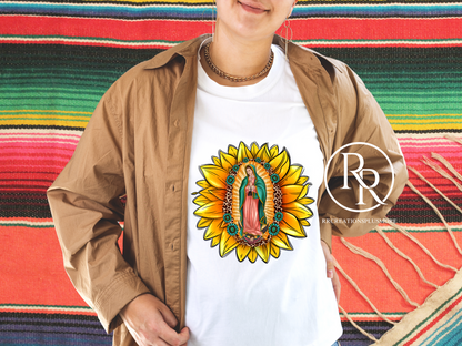 Sunflower Virgen Maria T-shirt