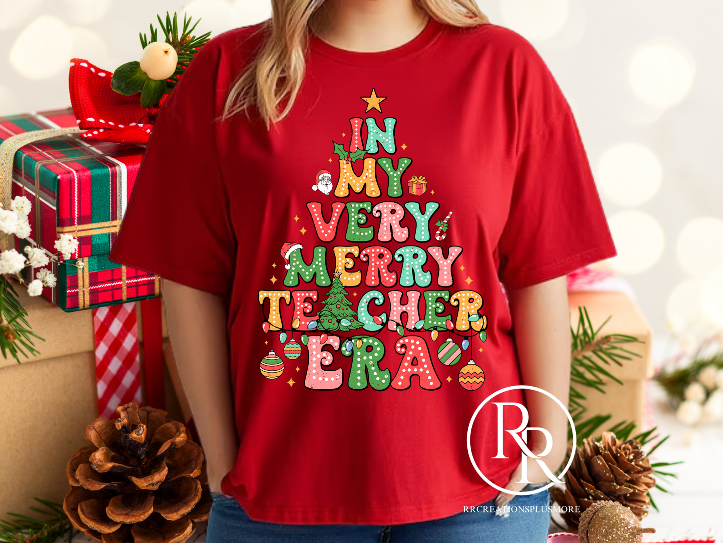 Merry Teacher Era T-shirt