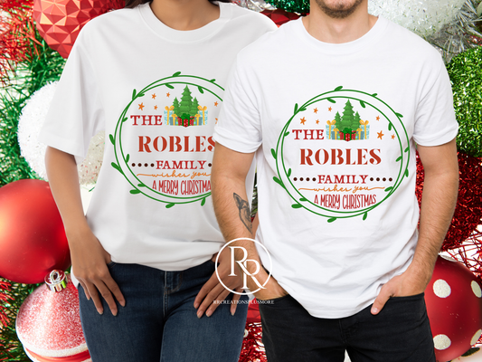 Family Customized Christmas T-shirt