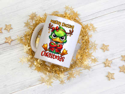 Grumpy Duck Christmas Mug