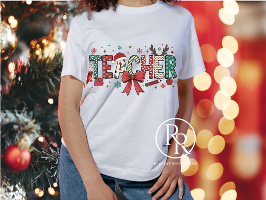 Teacher Christmas T-shirt