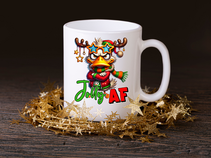 Grumpy Duck Christmas Mug