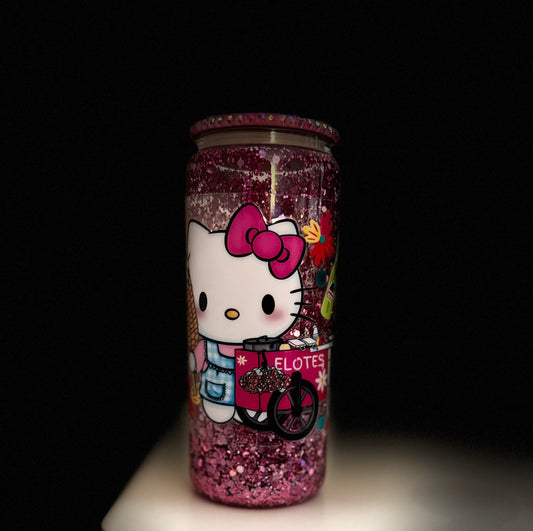 Hello Kitty Elote Glass Cup