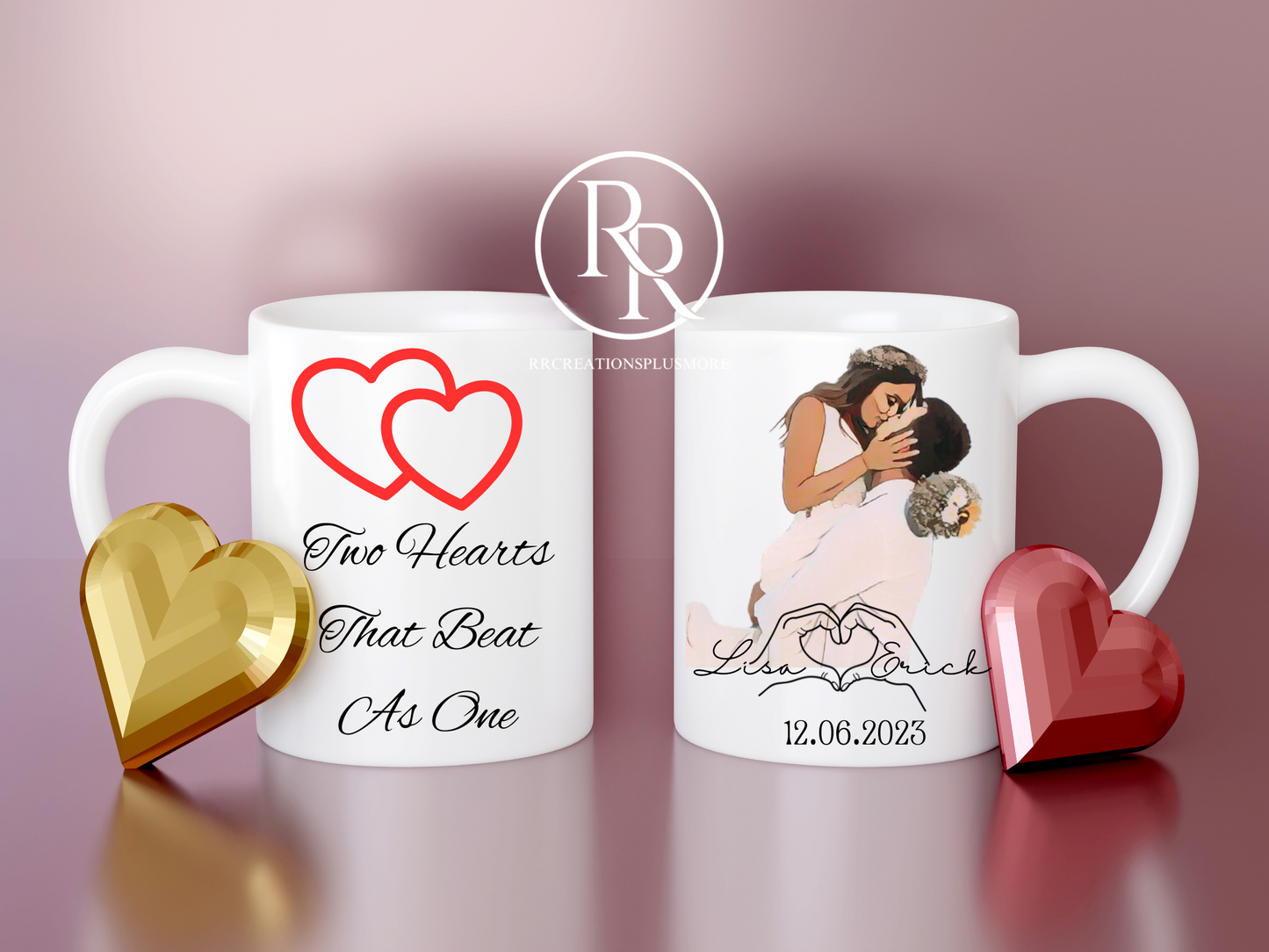 Wedding Cartoon Portrait Mugs