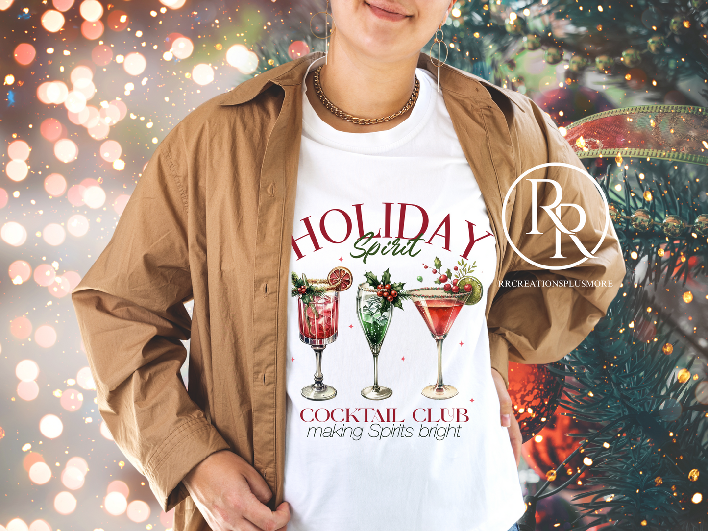 Camiseta con espíritu navideño