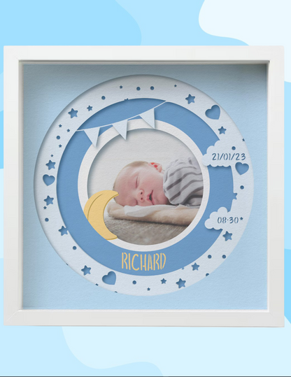 Newborn Stats Shadow Box